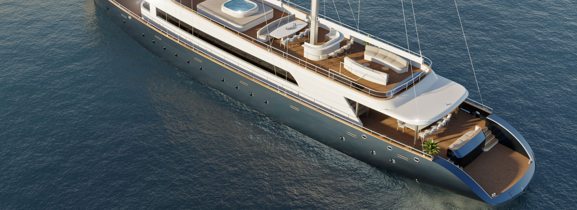 Luxury sailing yacht nocturno